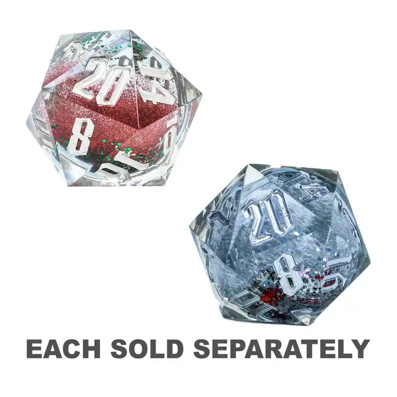 Sirius D20 Snow Globe Dice 54mm | Slutrea
