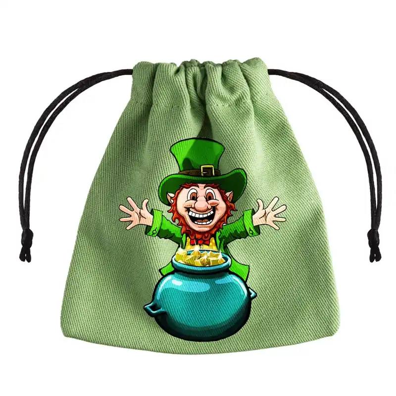 Beställ direkt - Q Workshop Lucky Pot of Gold Dice Bag (Green)