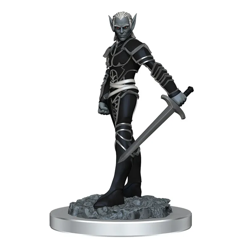 D&D Nolzurs underbara Drow Fighters miniatyr - Nästan slut