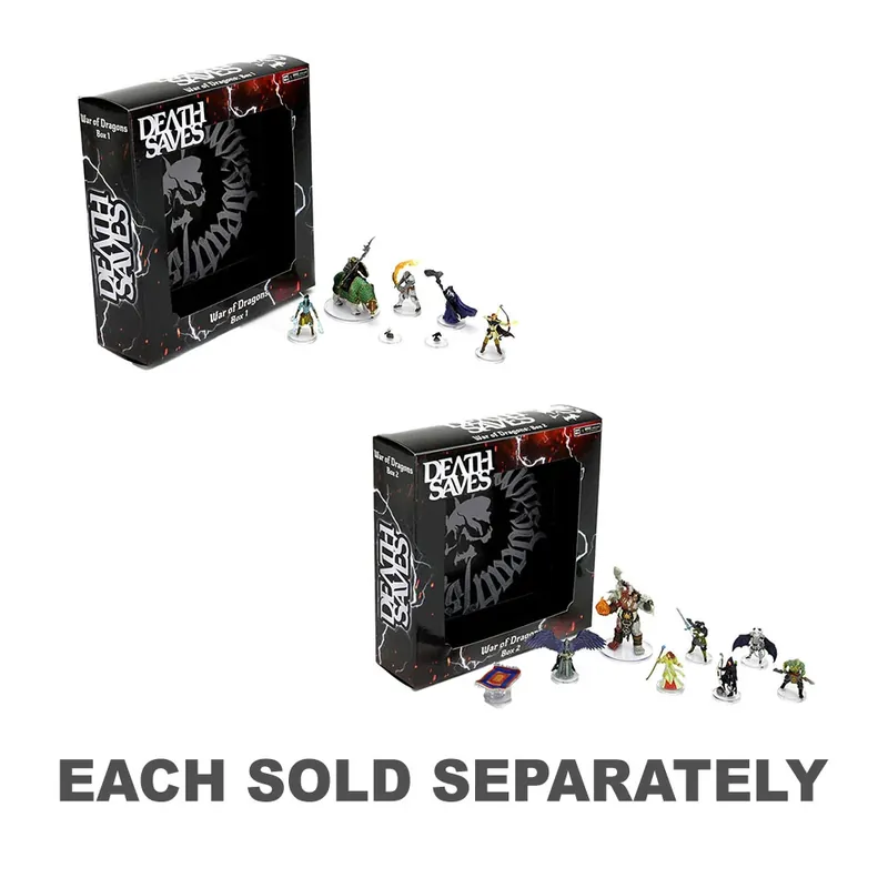 Köp online - D&D Death Saves War of Dragons premiumfigurer