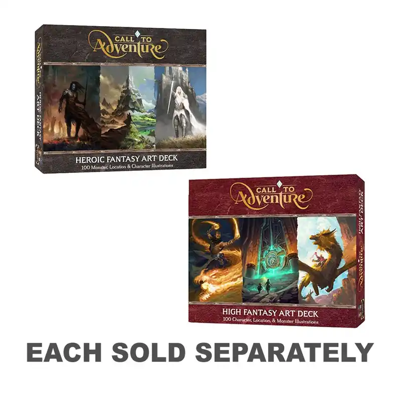 Mycket efterfrågad - Call to Adventure Fantasy Art Deck Card Game