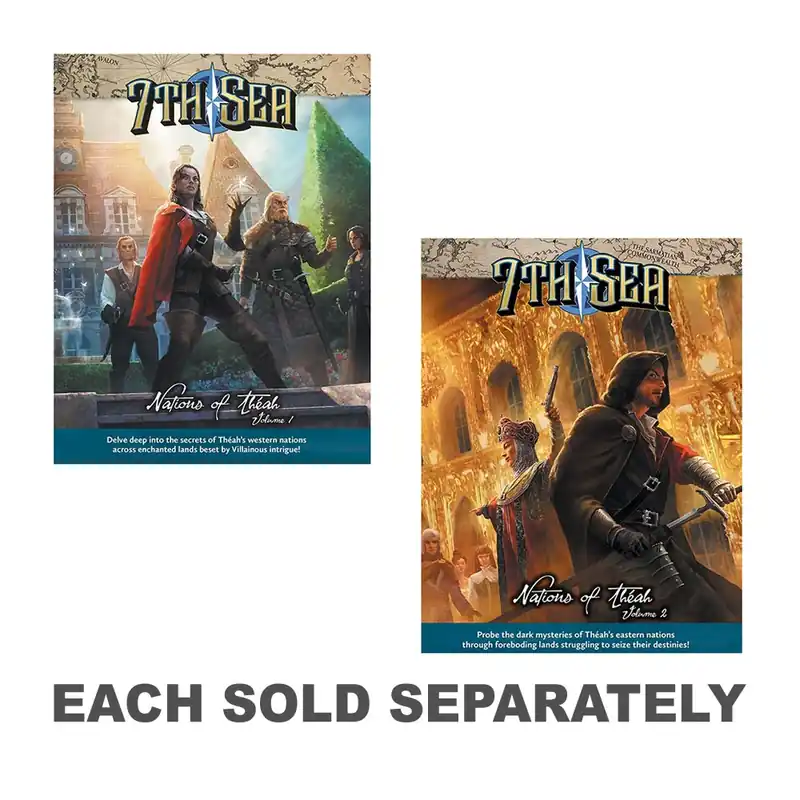 7th Sea Nations of Theah av John Wick RPG - Snabb leverans