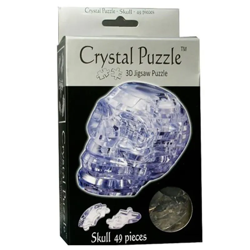 Rabatt | 3D Crystal Clear Skull Puzzle 49st