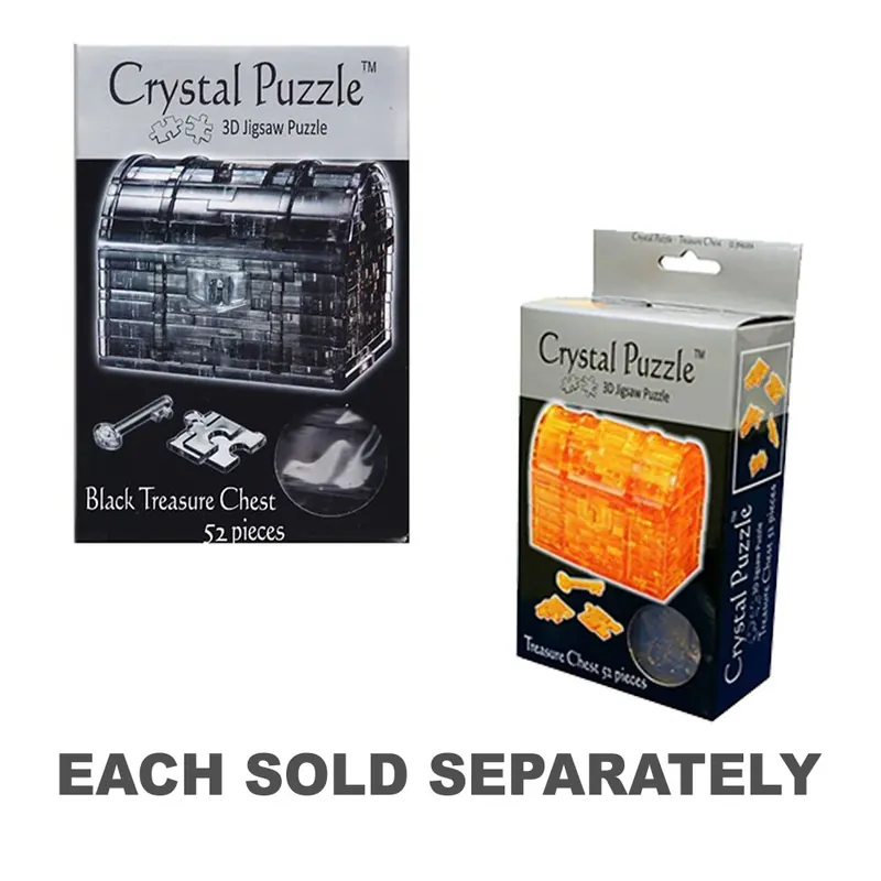 Treasure Chest 3D Crystal Jigsaw Puzzle - Endast ett fåtal kvar