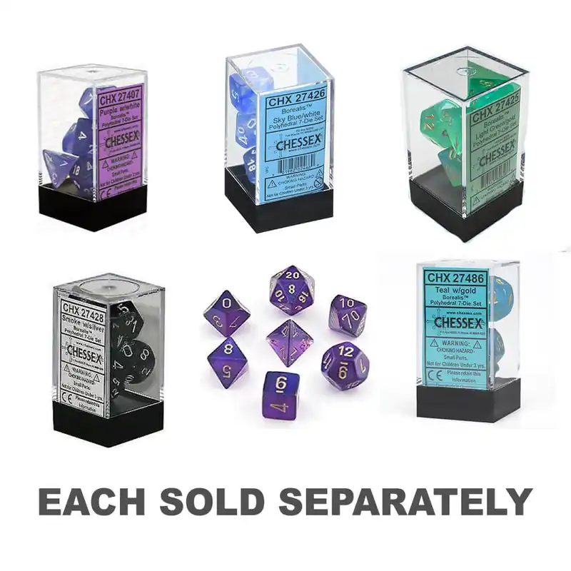 D7 Die Set Dice Borealis Poly (7 DICE) | Prissänkt