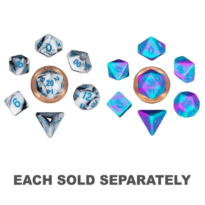 Storsäljare - MDG Mini Polyhedral Dice Set (W/ Blue No.)