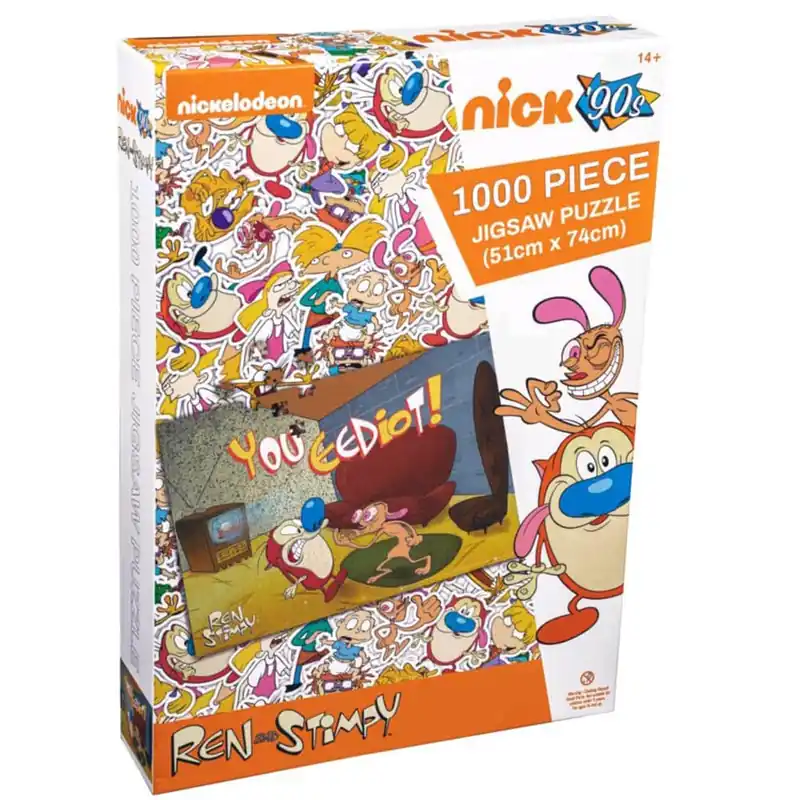 Ren och Stimpy You Eediot 1000 Piece Jigsaw Puzzle | Beställ nu