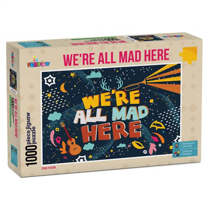 Funbox Puzzle var alla galna här pussel (1000 stycken) - Fynd