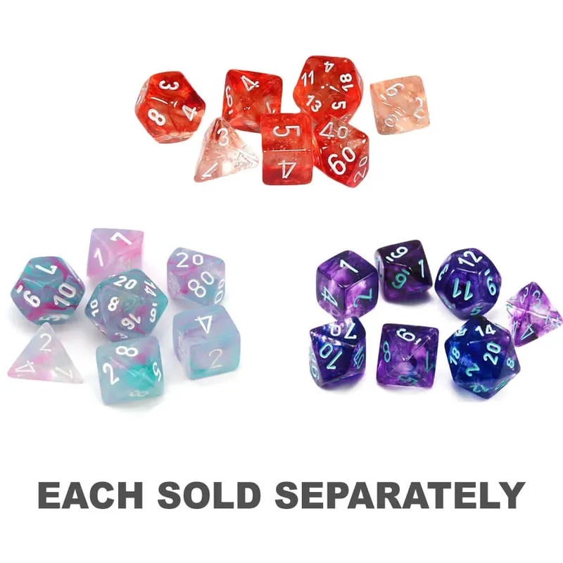 Chessex Polyhedral 7-Die Nebula Set - Nyhet i sortimentet