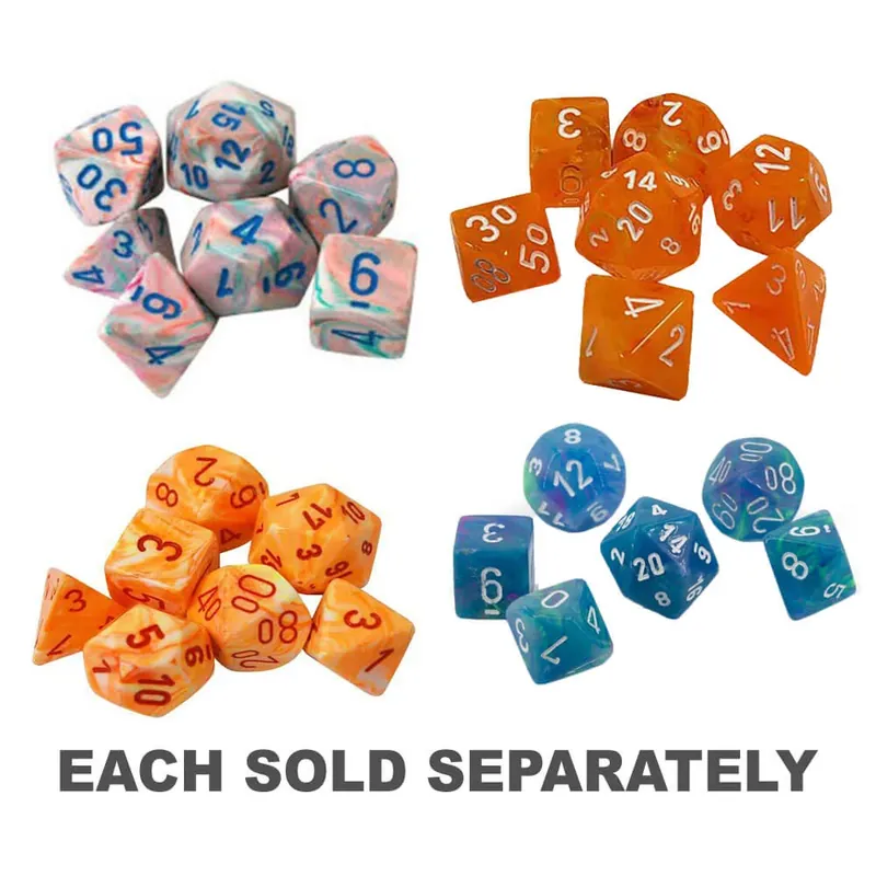 Outlet - Chessex Polyhedral 7-Die festlig uppsättning