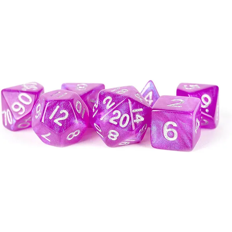 MDG Akryl 16mm poly Dice Set (Stardust Purple) | Mycket efterfrågad