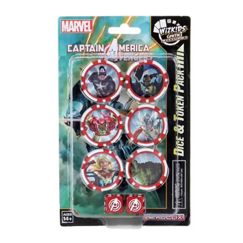 Marvel Captain America och The Avengers Dice and Token Pack | Ny produkt