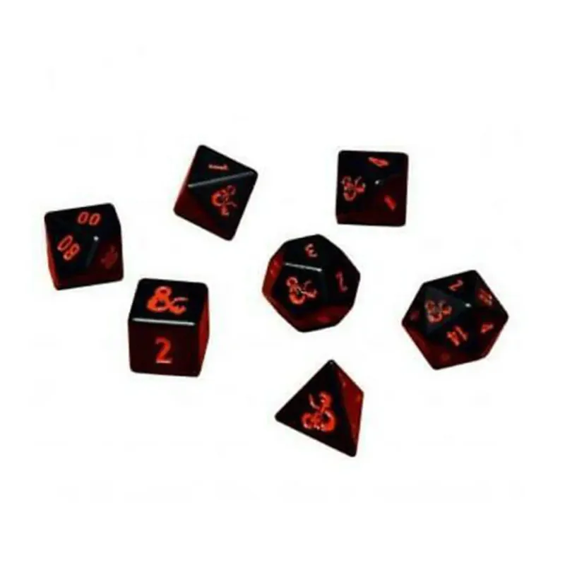Dungeons & Dragons Heavy Metal RPG DICE SET av 7 | Premium