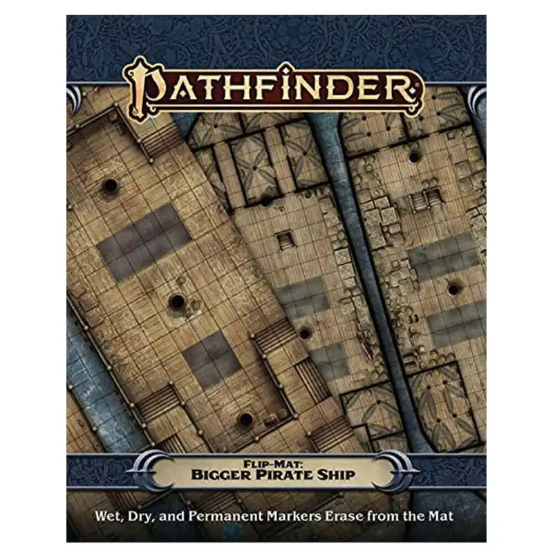 Pathfinder Bigger Pirate Ship Accessories Flip Mat | Premium