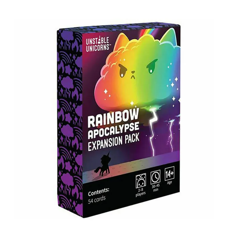 Instabila Unicorns Rainbow Apocalypse Expansion Game - Hög kvalitet