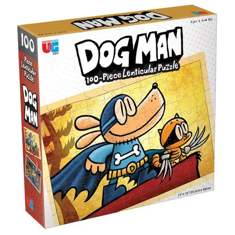University Games Dog Man Lenticular Puzzle 100st - Köp nu