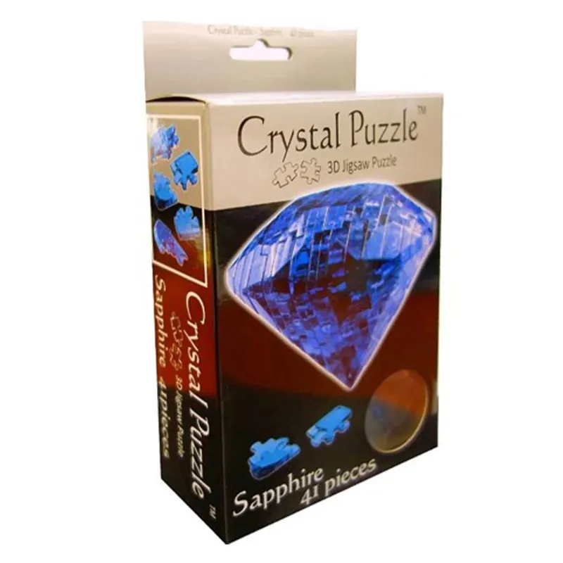 3D Crystal Sapphire Puzzle 41st - Snart slut