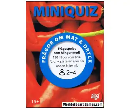 Miniquiz Frågor om mat och dryck | Storsäljare