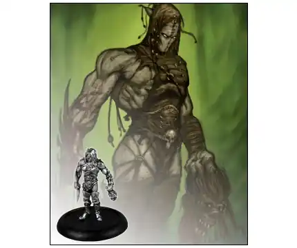 Descent Gata the White Death Miniature - Hög kvalitet