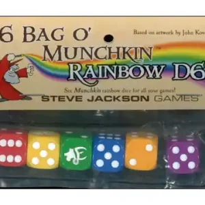 Fyndpris | Munchkin Bag o Munchkin Rainbow D6 (6 st)
