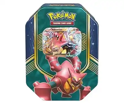 Hög kvalitet | Pokémon TCG Battle Heart Tin - Volcanion