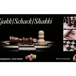 Bästsäljare - Schack/Chess - Backgammon - Dam, 30 mm (Rationella Media)