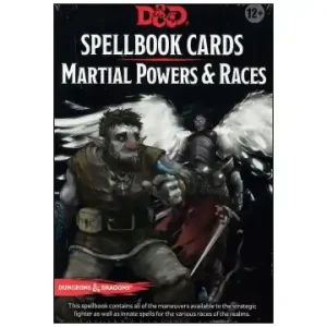 Smidig beställning | Dungeons & Dragons 5th Spellbook Cards - Martial Power & Races