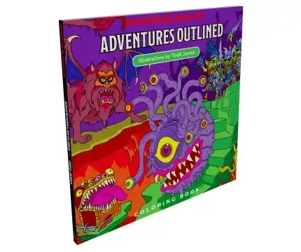 Sänkt pris | The Dungeons & Dragons Adventures Outlined coloring book