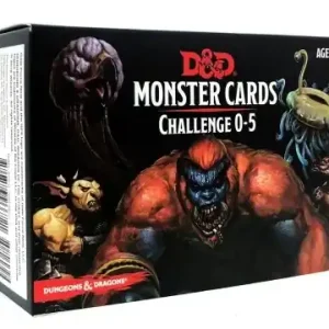 Få kvar i lager | Dungeons & Dragons 5th Monster Cards - Challenge 0-5
