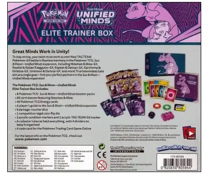 Pokemon (TCG) Sun & Moon Unified Minds - Elite Trainer Box | Outlet