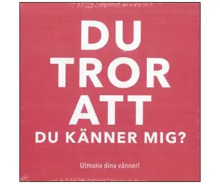 Köp nu - Du tror att du känner mig?
