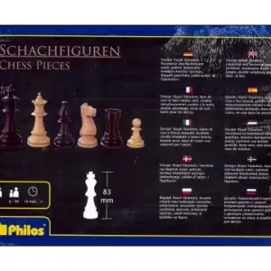 Snabb leverans - Schackpjäser/Chesspieces Claudius, 83 mm