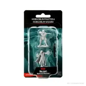 Storsäljare - D&D Nolzur‘s Marvelous Miniatures Male Hobgoblin Fighter & Female Hobgoblin Wizard (Unpainted)