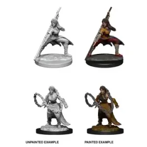 D&D Nolzur‘s Marvelous Miniatures Human Monk w. Weapons - Female (Unpainted) | Sista chansen