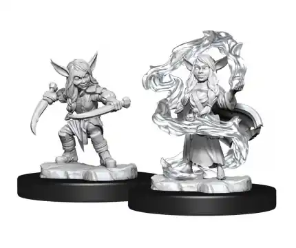Superpris | Critical Role Goblin Sorceror and Rogue Female (Unpainted)