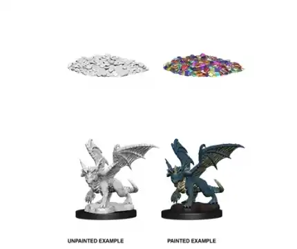 D&D Nolzur‘s Marvelous Miniatures Blue Dragon Wyrmling (Unpainted) - Extra bra pris