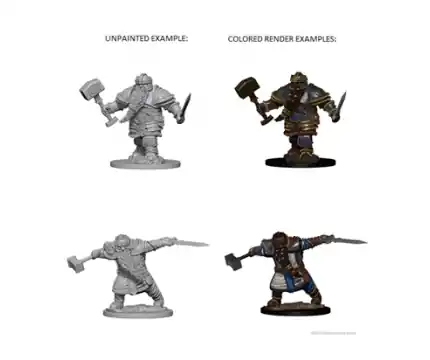 Specialpris - D&D Nolzur‘s Marvelous Miniatures Dwarf Male Fighter (Unpainted)