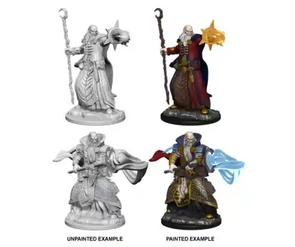 D&D Nolzur‘s Marvelous Miniatures Human Male Wizard (Unpainted) | Mycket efterfrågad