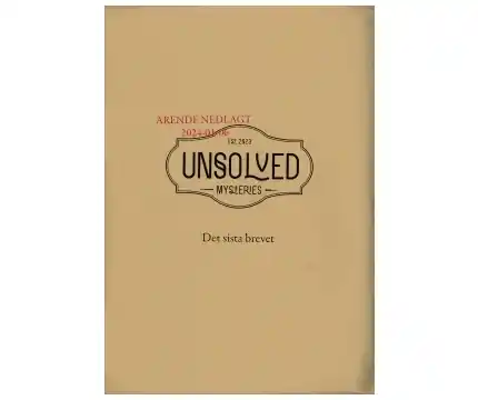 Unsolved Mysteries Det Sista Brevet - Beställ idag