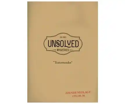 Unsolved Mysteries Teatermordet - Populär