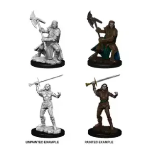 D&D Nolzur‘s Marvelous Miniatures Half-Orc Fighter - Female (Unpainted) | Prisnedsättning
