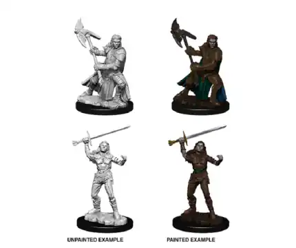 D&D Nolzur‘s Marvelous Miniatures Half-Orc Fighter - Female (Unpainted) | Prisnedsättning