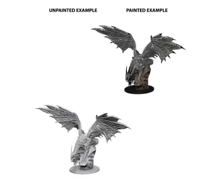 Pathfinder Deep Cuts Miniatures Silver Dragon (Unpainted) - Skynda dig